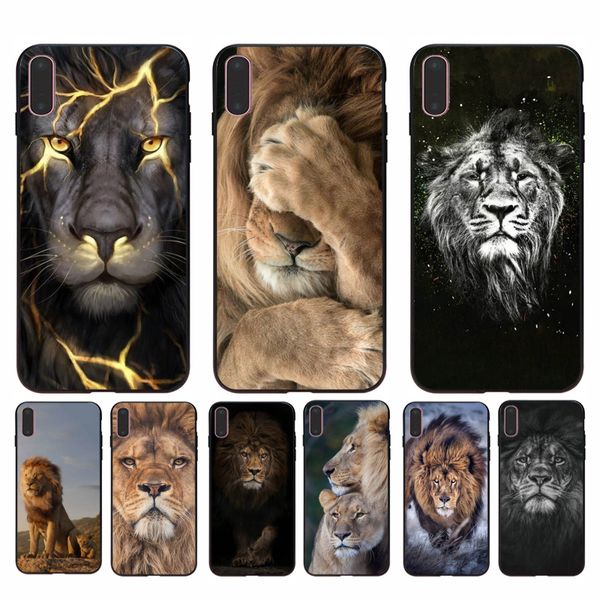 

for iphone 11 lion alpha male lovely design phone accessories case for iphone 8 7 6 6s plus 11/11p se xr x xs max coque shell
