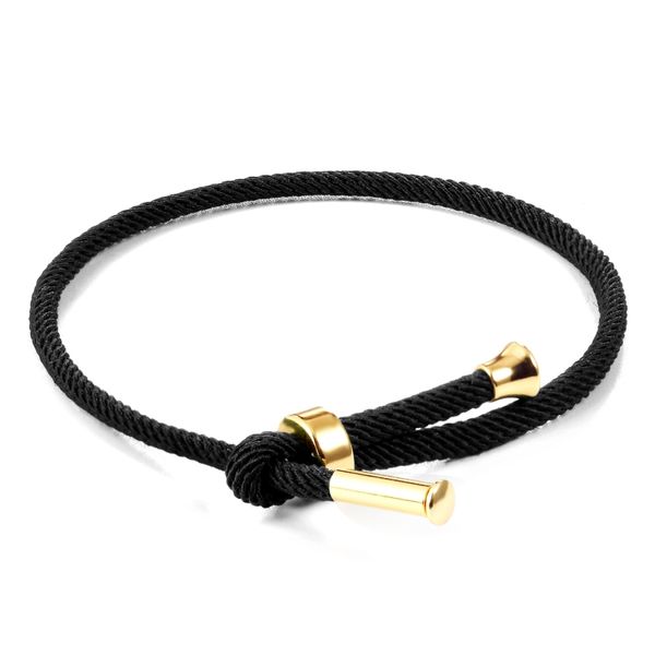 

tangyin 2020 charm jewellery rope bracelet classic minimalist style milan rope weav black blue gold bracelets for men women, Red;blue
