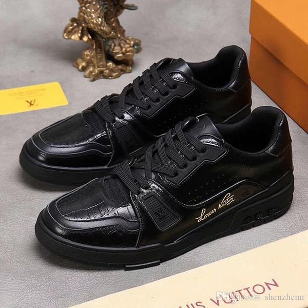 

mens shoes outdoor athletic daily runner sneaker flat casual shoes for men chaussures pour hommes luxury trainer sneaker -exclusively online, Black
