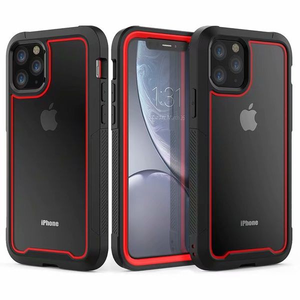 

дизайнер случай телефона two tone телефона чехол для iphone 11 pro max xs xr x 8 7 6 6s plus anti-падения акриловая pc жесткий задняя обложк