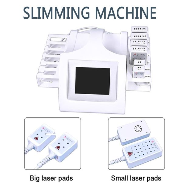 

items12 pads lipo laser diode laser body slimming arm leg body buttock wasit fat removal spa salon machine