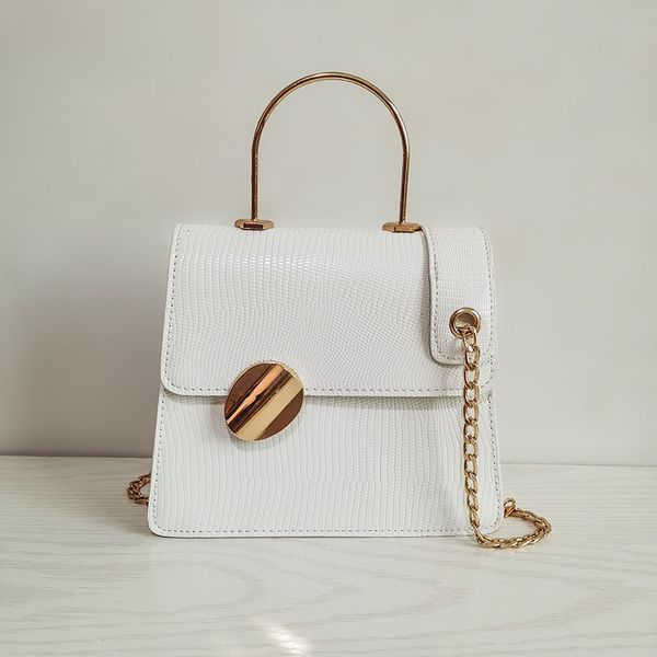 

металлическая портативная crossbody сумка женщина 2020 высокого качество кожи сумка нового конструктора наклон пряжка дама плеча мешок