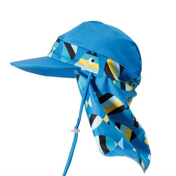 

children's boys and girls outdoor neck uv protection hat sunscreen hatswimming sunscreen cap cartoon swimming cap beach