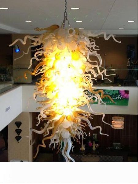 

modern murano 110 220v ac led splendid art blown glass chandelier for l foyer decoration