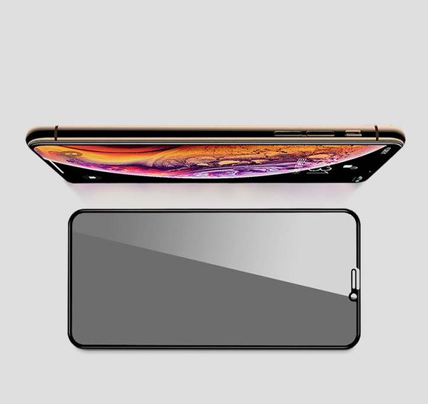 

Tempered Glass Privacy Filte for iPhone 11Pro Max/11Pro/11/XS Max X/XS Anti-Scrath Screen Protectors Shockproof Protective Film