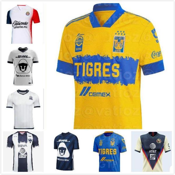 

rayados monterrey soccer jerseys 2019 club america club world cup 2020 chivas pizarro maximiliano tigres uanl long sleeve football shirts, Black;yellow