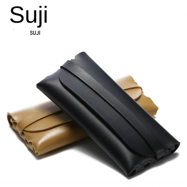 

new leather sun case sun glasses case fashion leather ink box belt card bag handmade glasses box rbh01, Blue
