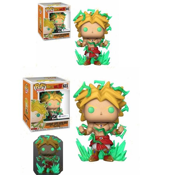 

pop amine dragon ball legendary super saiyan broly 623# luminous vinyl dolls action figure collectible model halloween toys