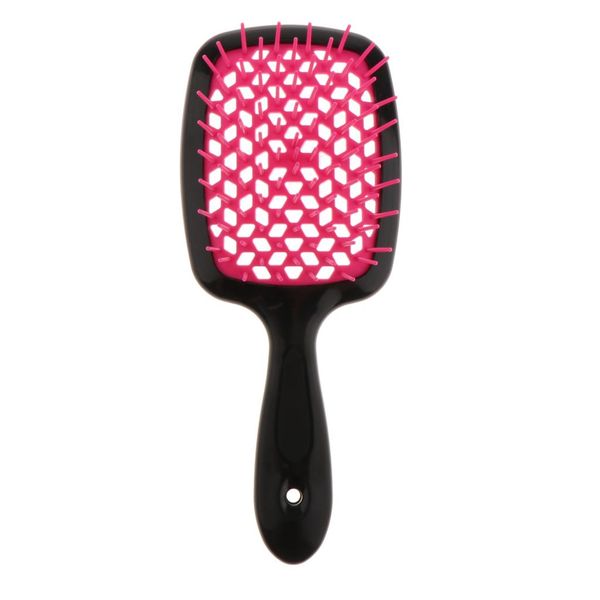 

detangler brush anti-static hairbrush easy for wet or dry use flexible great for all hair types - long thick curly, Silver