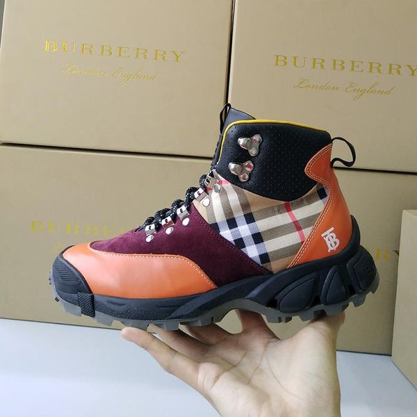 

athletic footwears mens shoes casual fashion outdoor fitness zapatos de hombre monogram stripe e -canvas tor boots luxury style, Black