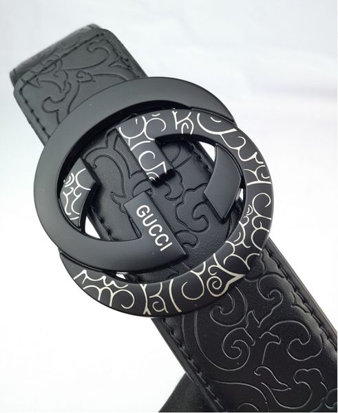 

leather belt men explosion style men's leather men's buckle belt fashion style smooth buckle head fashion guy pants belt ing, Black
