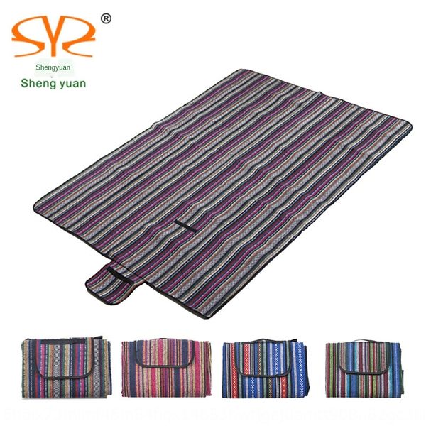 

shengyuan outdoor moisture-proof ethnic style camping tent ethnic meal polyester cotton spring outing tent mat picnic mat