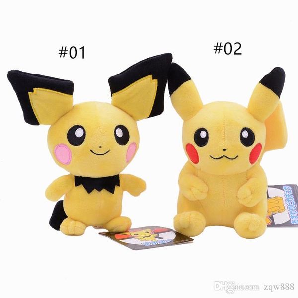

100% cotton 8inch 20cm pika pichu plush toy for child holiday gifts