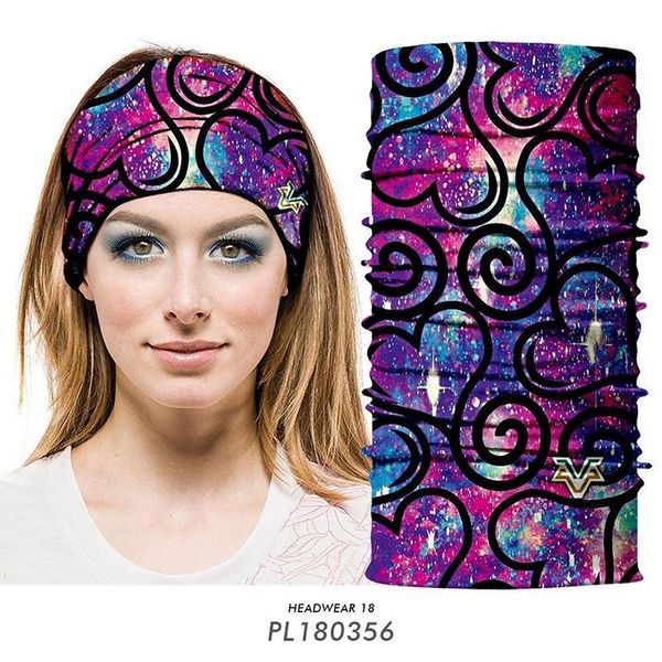 

3d seamless bandanas summer outdoor sport balaclava ride mask bike magic scarf cycling sport headband female headwear, Black