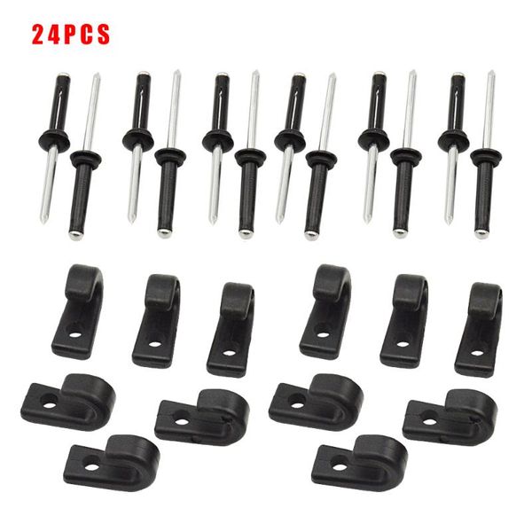 

12pcs j крючки буксировочных крюков банджи с 12 заклепок kayak canoe высококачественный нейлон портативный фитнес оборудование