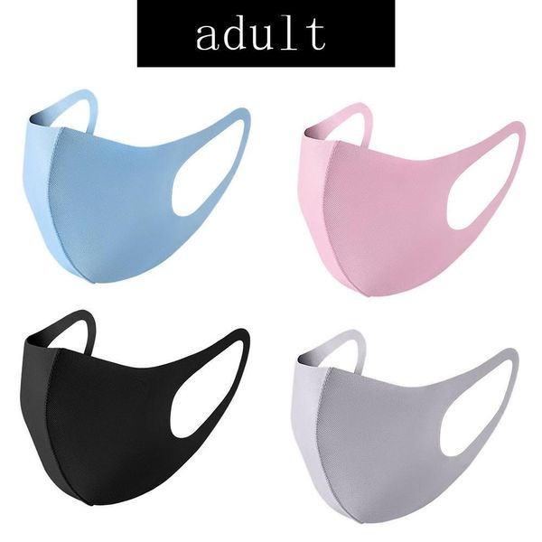 

mouth ice washable face mask individual black gift package anti dust pm2.5 respirator dustproof anti-bacterial reusable silk bags prxex