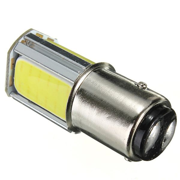 

2 x 1157 bay15d cob led car parking light brake light flashing tail dc 12v white