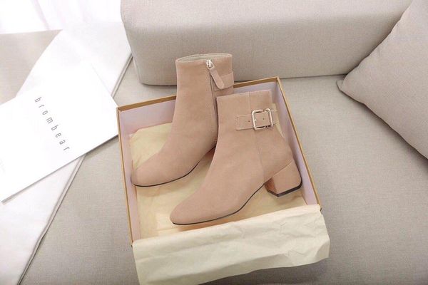 

2020b high-end custom fashion ladies wild short boots winter thick with martin boots british style new single boots, size: 36-40