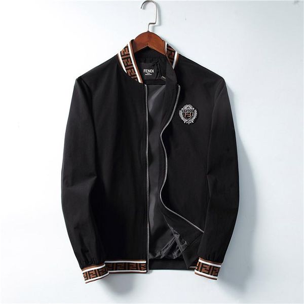 

wholesale men jacket casual sports jackets coats spring autumn hooded jackets men zipper hoodies designer windbreaker designer sweatshirt, Black;brown