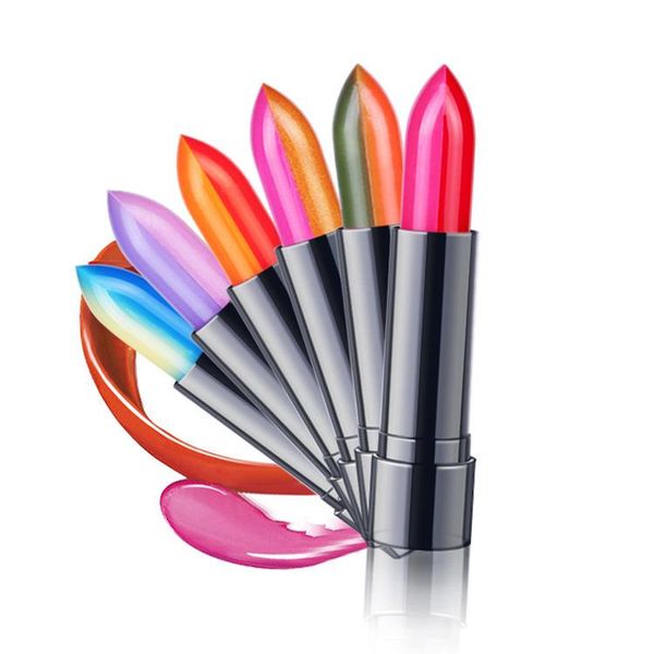 

waterproof lipstick creative magic macarone color changing lipstick creative two-color gradient beauty gift
