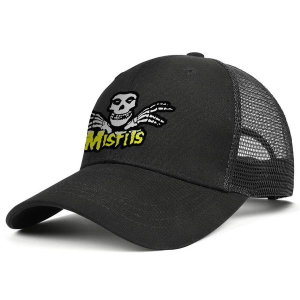 

misfits skull pop mens and women adjustable trucker meshcap custom fitted cute baseballhats die revisited classic band misfits my, Blue;gray