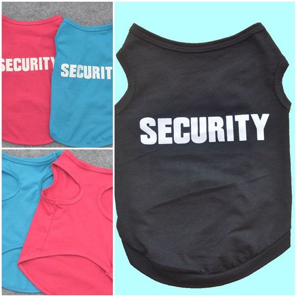 

security dog clothes simplicity puppy cotton vest breathability comfort pet apparel supplies lovely multi specification colour 3 6ye d2
