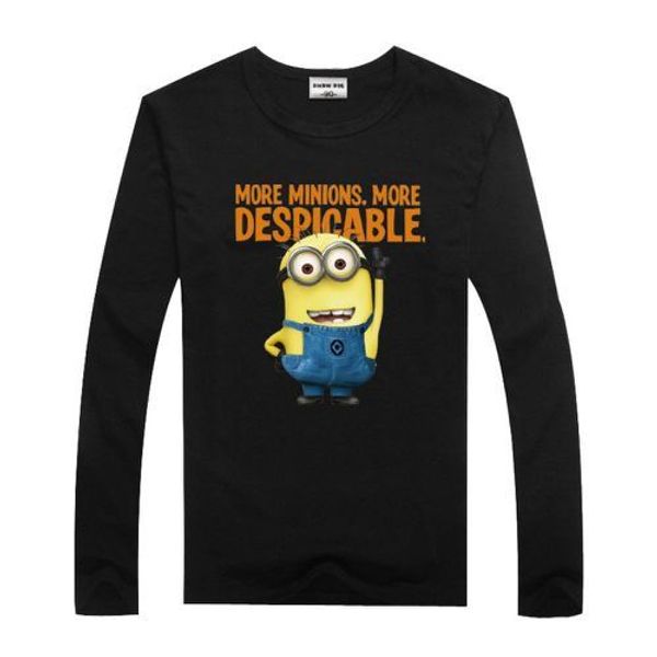 

Boys Despicable Me minions long sleeve T-shirts girls clothing tops tshirt kids