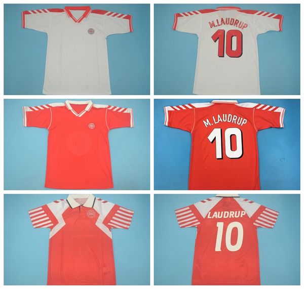 

1992 1998 soccer denmark retro jersey vintage 10 m.laudrup 11 b.laudrup heintze povlsen schmeichel helveg elstrup frank football shirt kits, Black;yellow