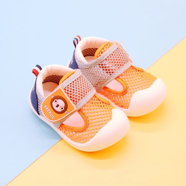 

d098h 2020 summer new children's toddler girls' sandals summer children's breathable mesh sandals and cloth cloth shoes baby, Black