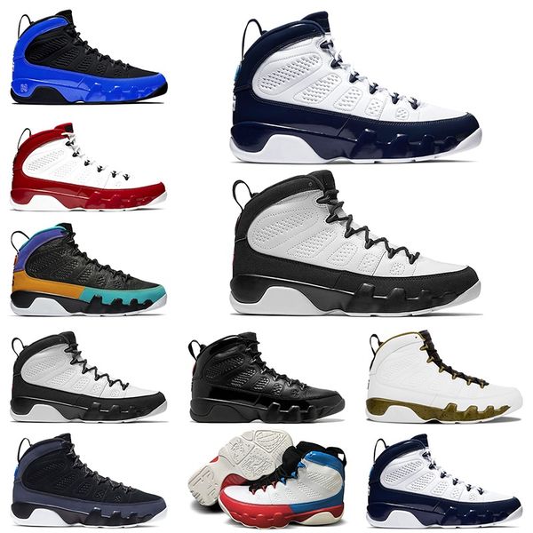 

jumpman 9 9s men basketball shoes racer royal blue dream it do it men's trainers sports sneaker size 40-47
