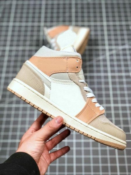 

nike air jordan 1 1 mid milano ди pallacanestro дель mens scarpe да ginnastica 1s milano beige кьяро парадный роза женщин uomini спорт дизай, Black