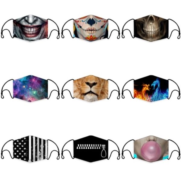 

anti-pollution masks boys girls cartoon mouth face masks s anti-dust breathable earloop washable reusable cute cotton mask#453