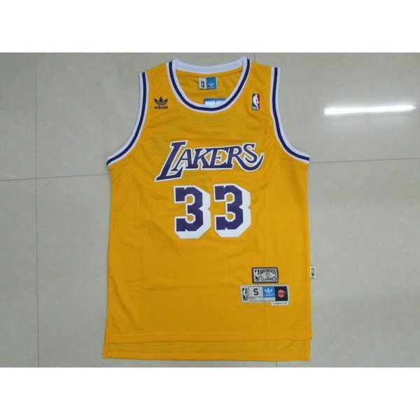 

discount kareem abdul jabbar #33 basketball jersey yellow, Gray