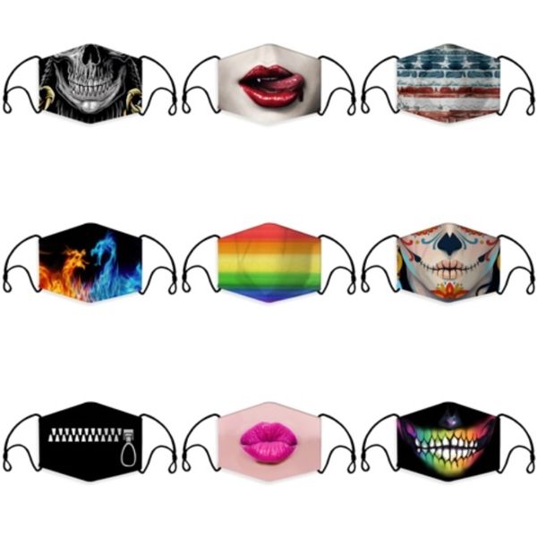 

in stock anti dust face mouth er pm2.5 mask dustproof anti-l washable reusable ice silk cotton masks tools 600pcs#891