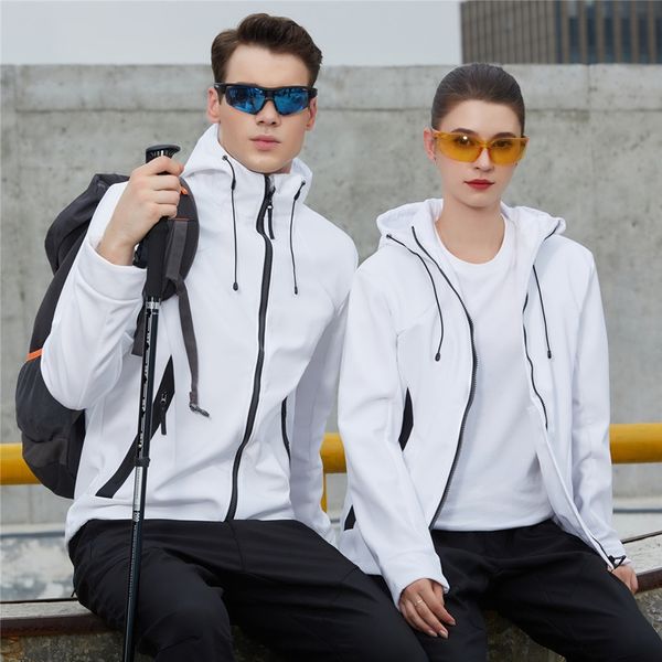 

outdoor single-layer nv fu zhuang nv fu zhuang clothing women's clothing fleece soft shell clothes for men and women, Blue;black