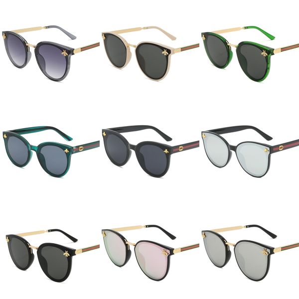 

2020 round lens spectacle sunglasses for women men female sunrods of male soil fashion colorful design sun glasses#535, White;black