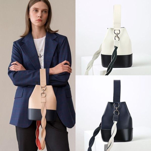 

spring 2020 niche design wrapped shoulder strap messenger bag wild fashion contrast color handbag purse mini handbag