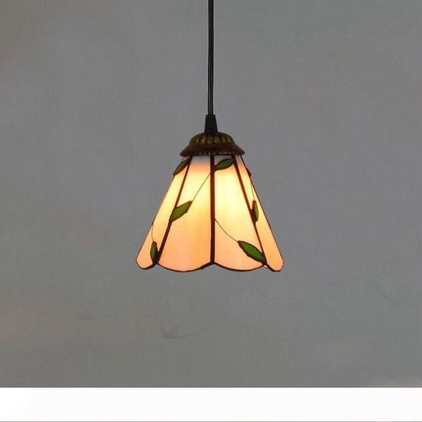 

bedroom home decoration pendant lighting american retro l leaf art glass lamp tiffany stained glass lamps tf004
