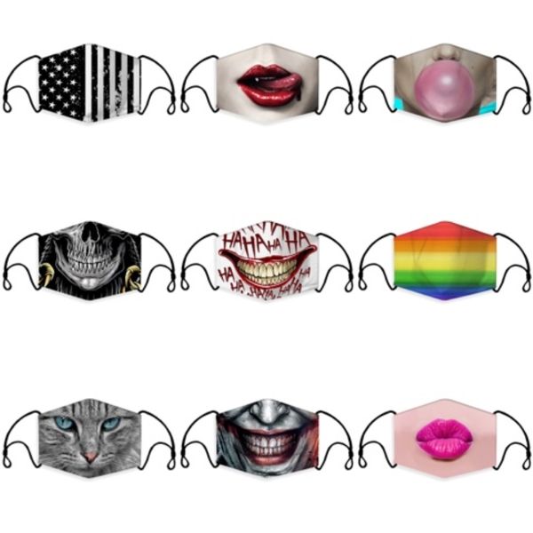 

anti dust face mask s printed mouth mask dustproof protective ice silk cotton designer mask face mouth er rra3060#257