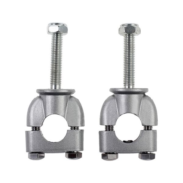 

2 /8" 22mm motorbike motorcycle handle bar risers clamp mount silver