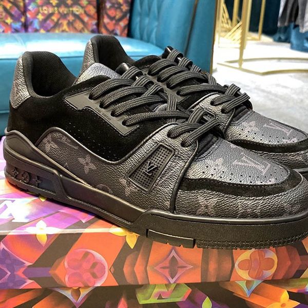 

085 the high-quality men's casual sports shoes and outdoor casual shoes of the new brand designer, the original box size is 38-45, Black