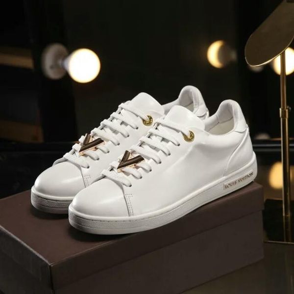 

2020 new trend printing leather casual shoes men and women outdoor sports shoes fashion wild party lovers shoes code 35-45, Black