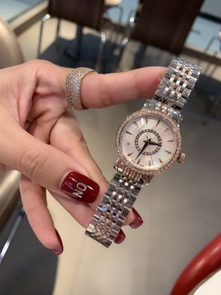 

women watches quartz movement 30mm 316l stainless steel watchcase special watch show fashion exquisite gifts for women, Slivery;brown