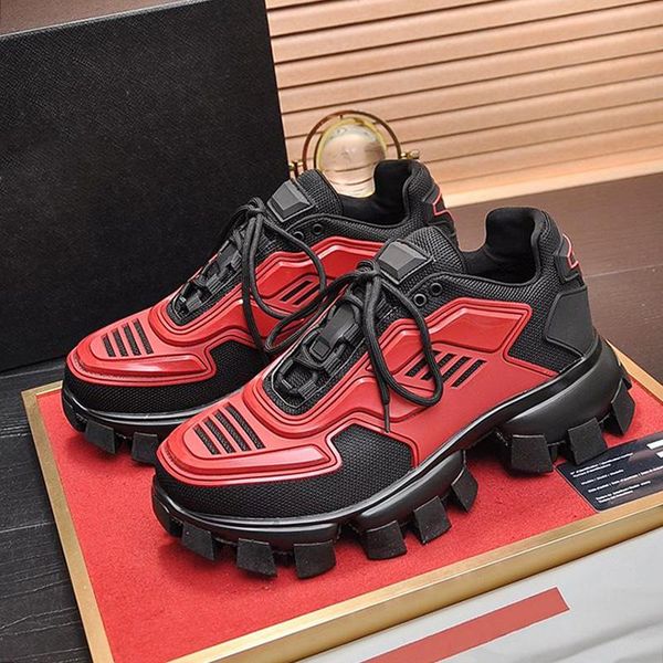 

cloudbust thunder knit sneakers men 's shoes lightweight autumn and winter shoes plus size low men shoes zapatos de h, Black