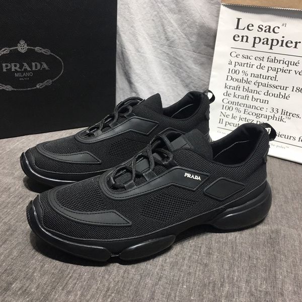 

33men's casual sports shoes city walking shoes outdoor travel climbing shoes designer non-slip design original packaging delivery, Black