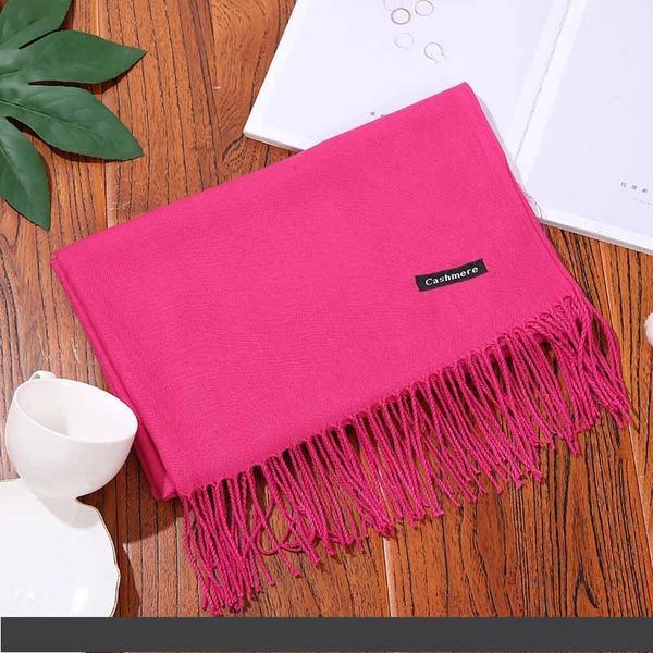 

New Fashion Wool Winter Scarf Women Scarf cashmere Thick Brand Shawls and Scarves for Women 36