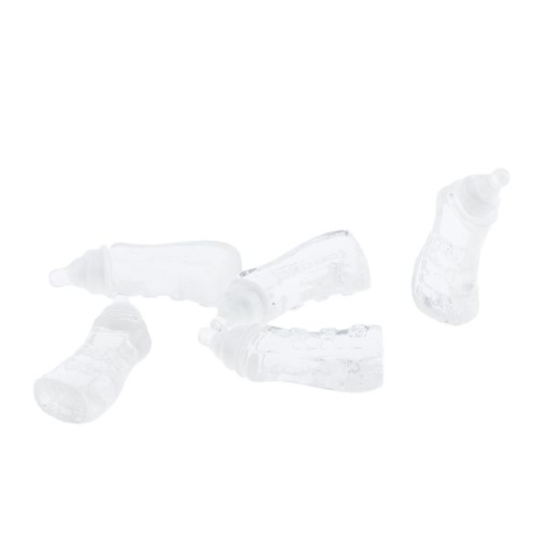 

5pcs dollhouse miniature baby feeding bottles milk bottle for 1/12 scale doll house decorations