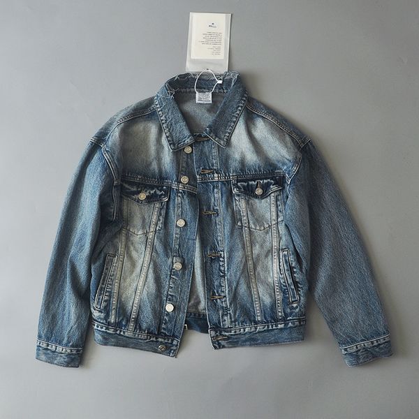

beautiful famous mens denim jacket men women casual coats black blue fashion mens jacket stylist outwear size m-xxl, Black;brown