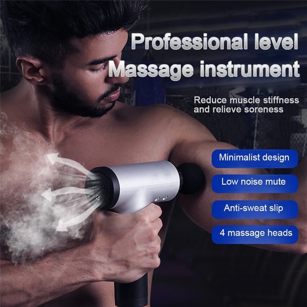 

electric muscle massage gun deep muscle fascia tissue massager therapy gun exercising muscle pain relief body shaping