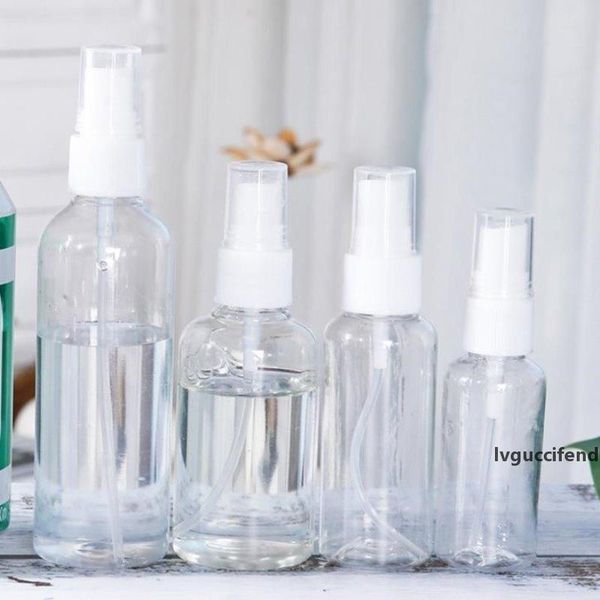 

30ml/50ml/100ml transparent empty spray bottles travel portable plastic mini refillable containers empty perfume cosmetic bottle dbc bh3552